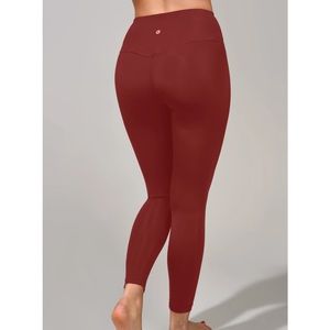 Red leggings polyester/spandex material